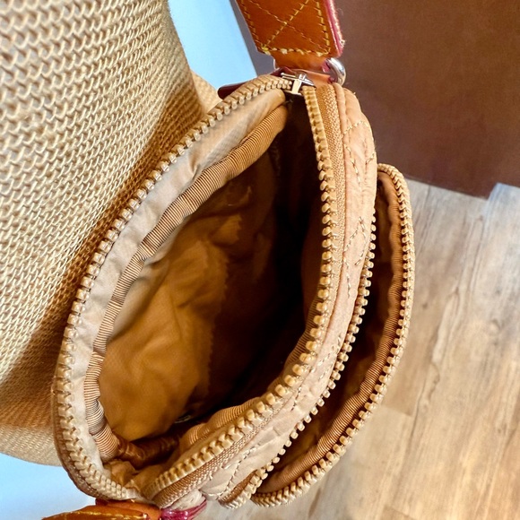 MZ Wallace METRO Tan Quilted Crossbody Bag - Picture 5 of 9